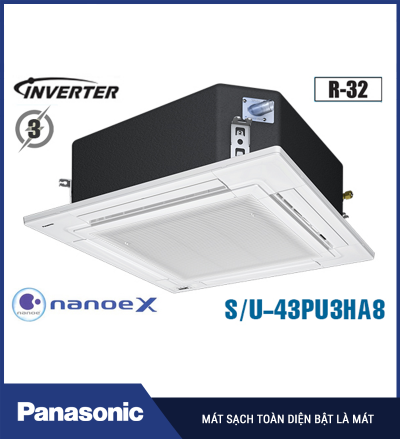 Điều hòa âm trần Panasonic 43000BTU 1 chiều 3 pha S/U-43PU3HA8