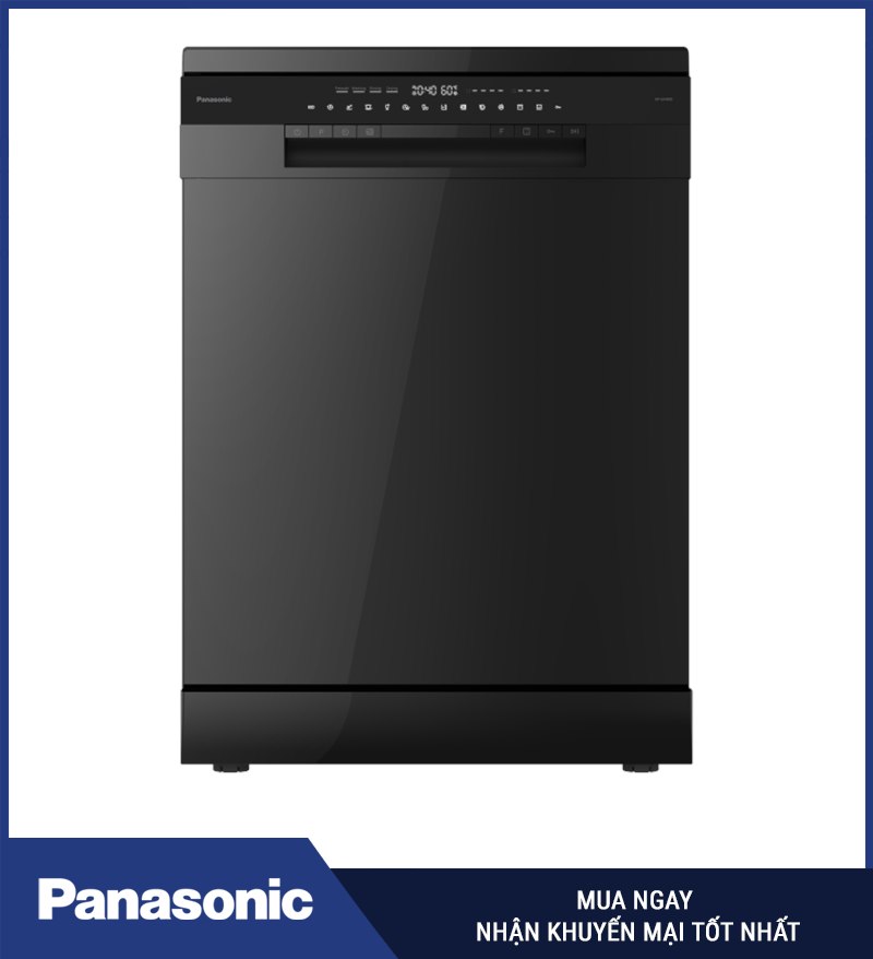 NP-6X4MSEVN - Máy rửa bát Panasonic 15 bộ màu đen