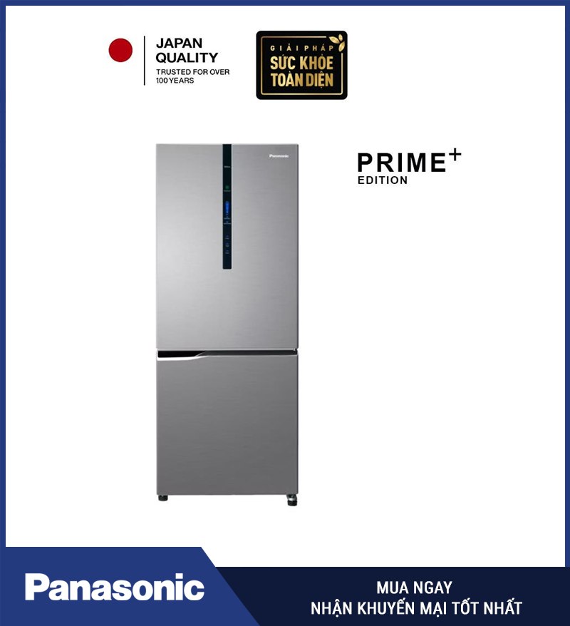NR-PB251CPSV - Tủ lạnh ngăn đá dưới Panasonic Inverter 251 L