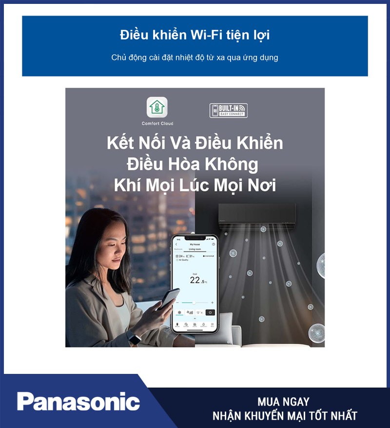 Điều khiển Wi-Fi tiện lợi