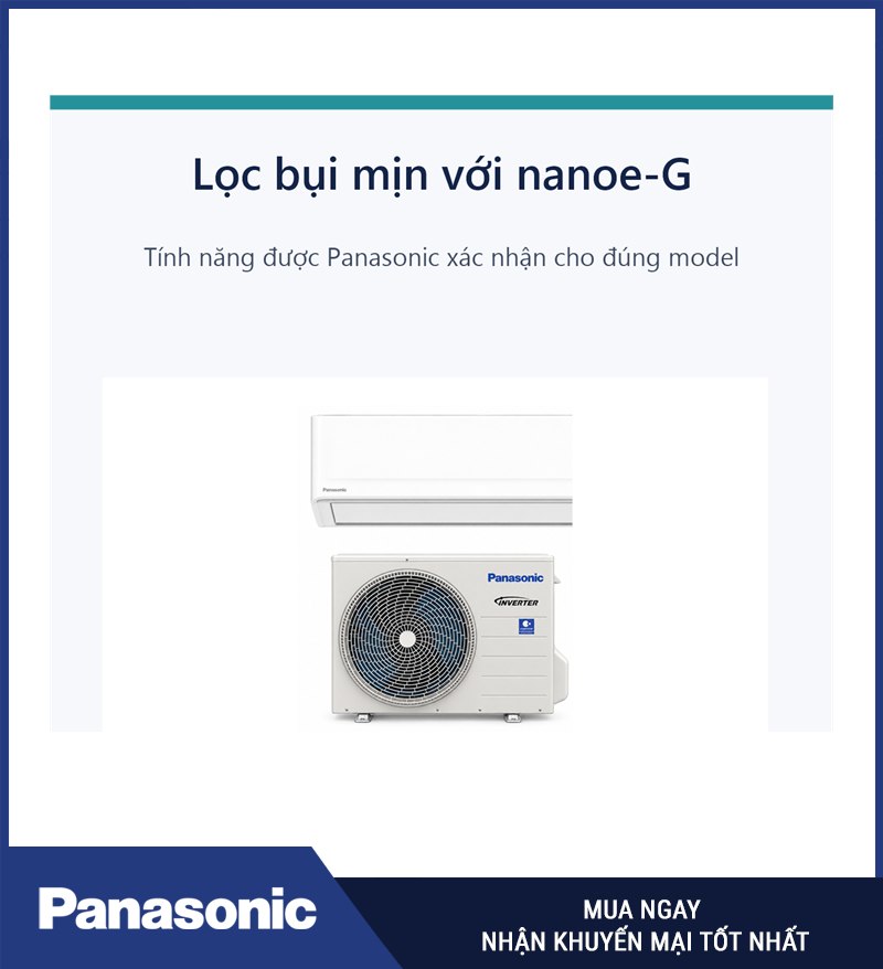 Lọc bụi mịn với nanoe-G