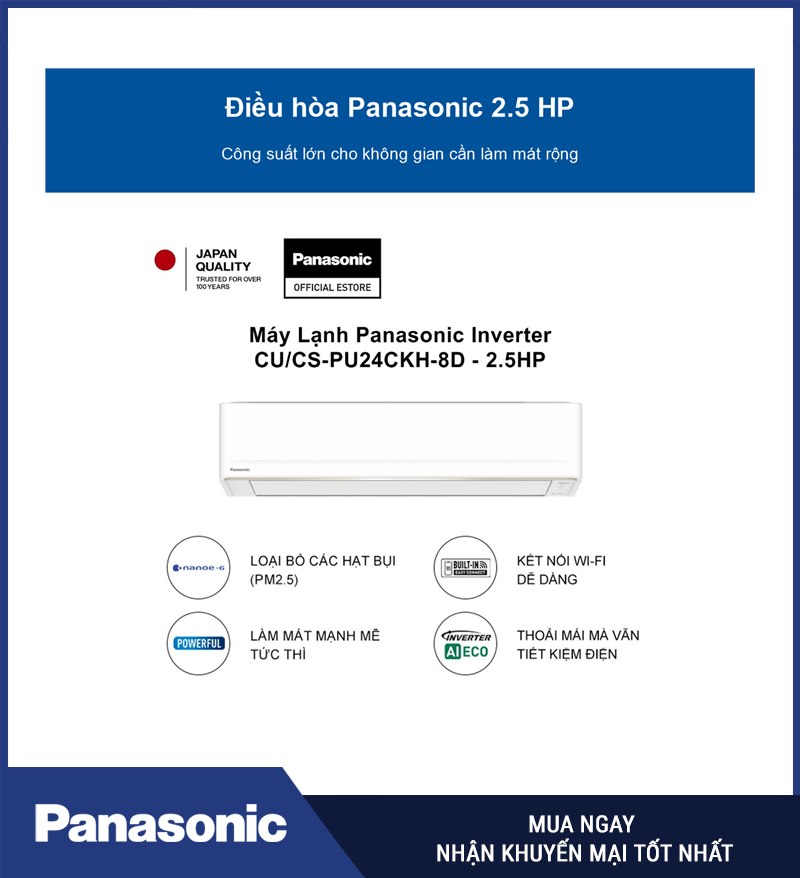 Điều hòa Panasonic 2.5 HP