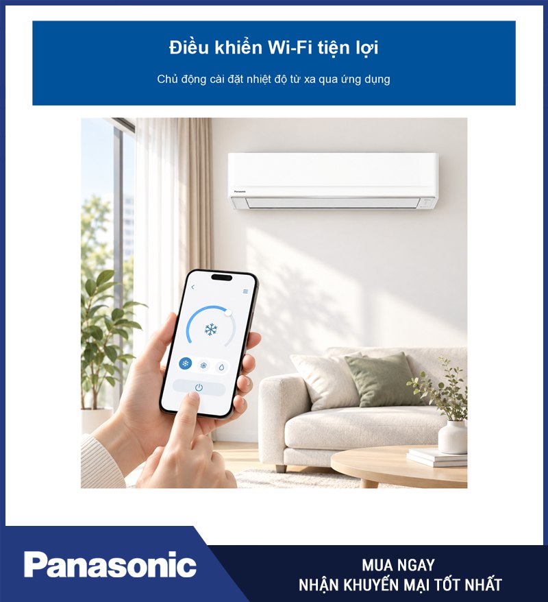 Điều khiển Wi-Fi tiện lợi