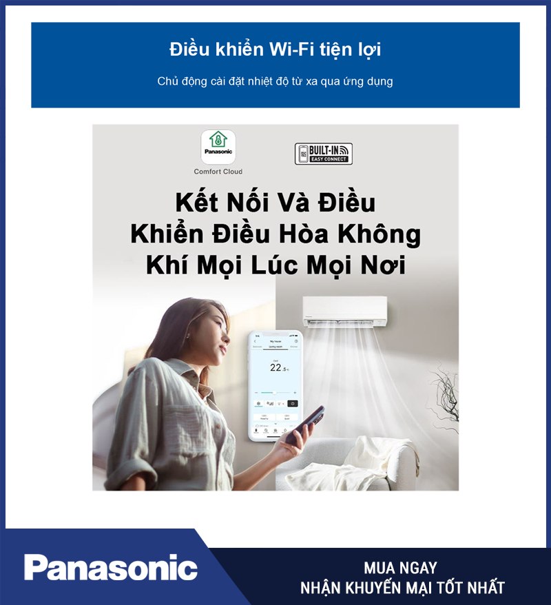 Điều khiển Wi-Fi tiện lợi