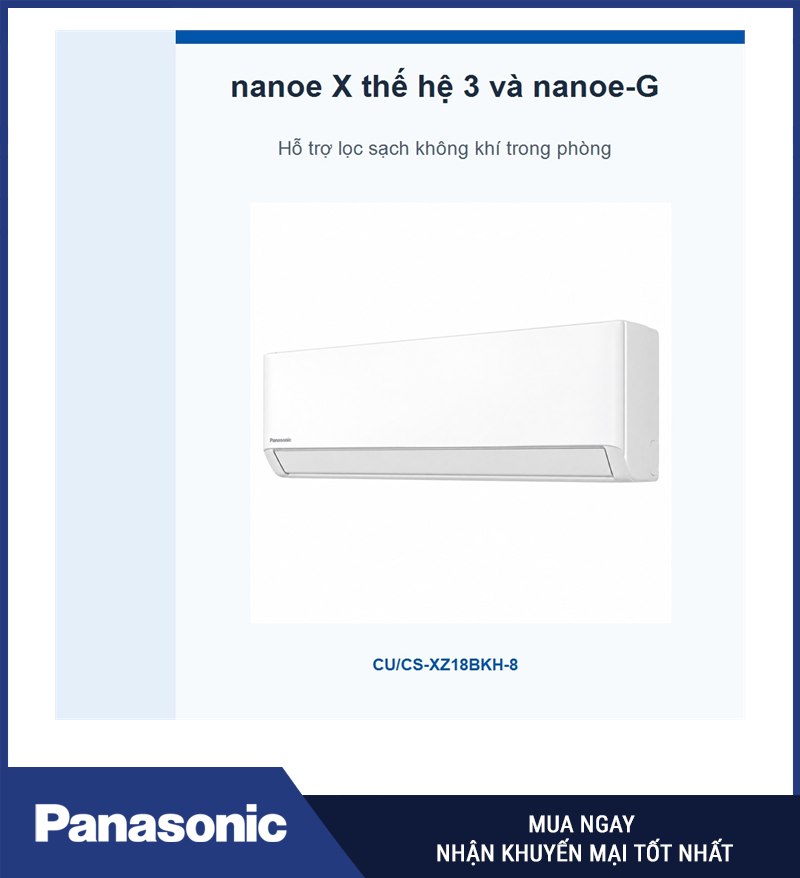 nanoe X thế hệ 3 và nanoe-G
