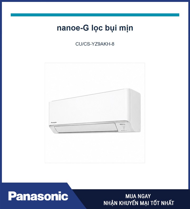 nanoe-G lọc bụi mịn
