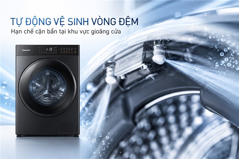 Tự động vệ sinh vòng đệm cửa máy giặt