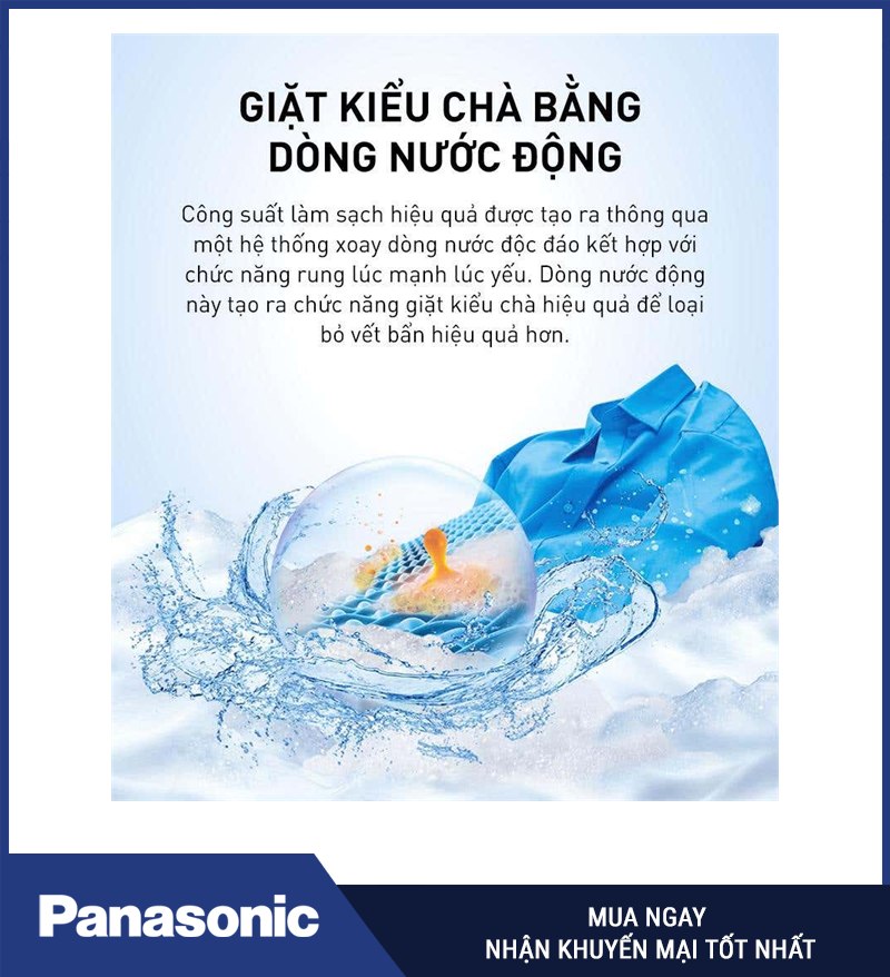 Dòng nước động mô phỏng thao tác chà