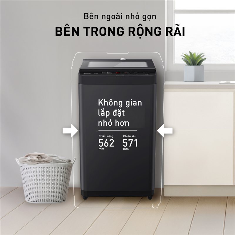 Máy giặt Panasonic NA-F85S11BRV khối lượng giặt 8,5 kg
