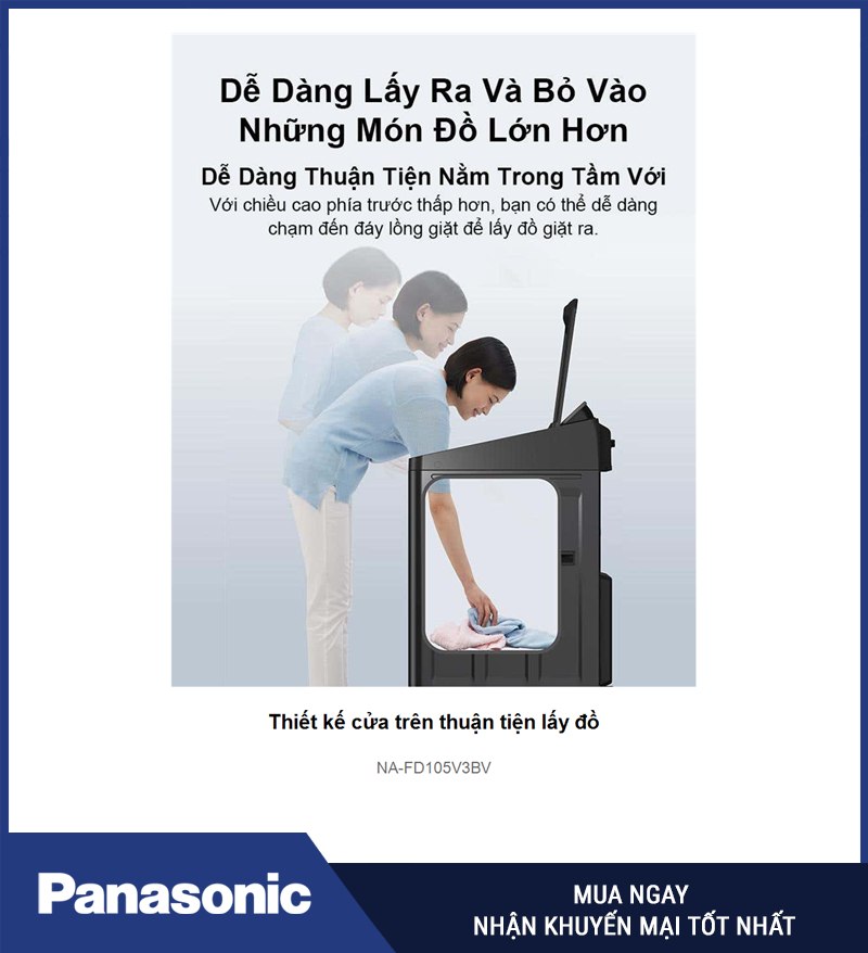 Thiết kế cửa trên thuận tiện lấy đồ