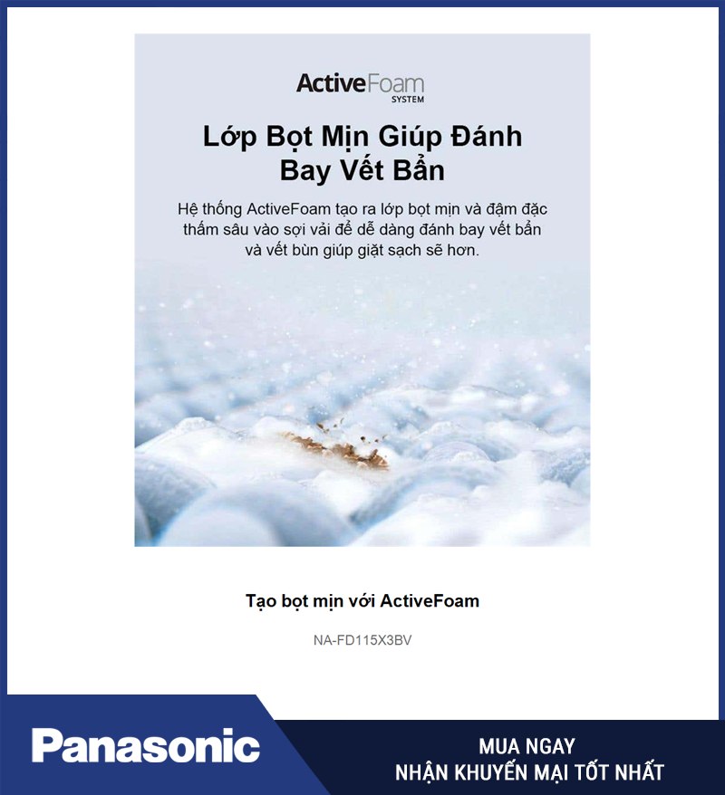 Tạo bọt mịn với ActiveFoam