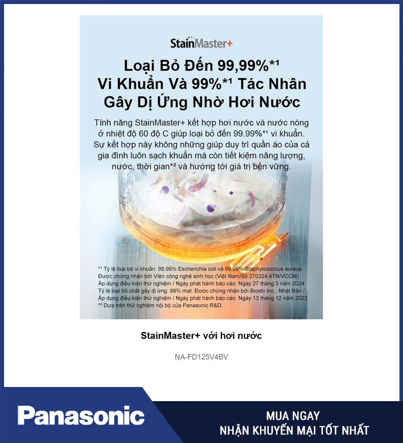 StainMaster+ với hơi nước