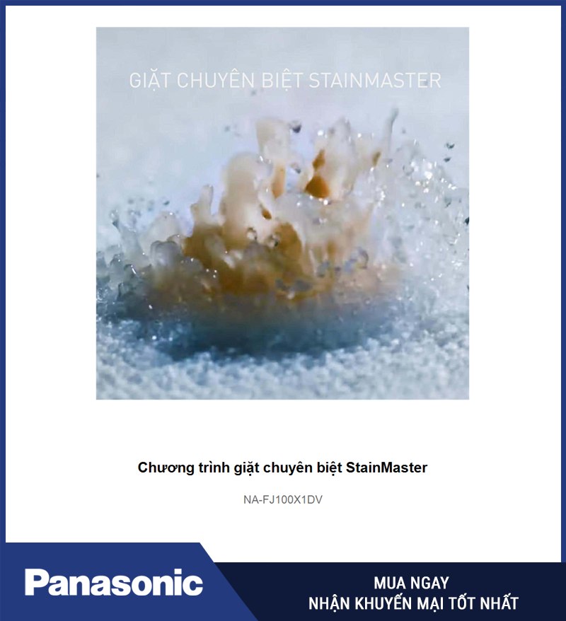 Chương trình giặt chuyên biệt StainMaster