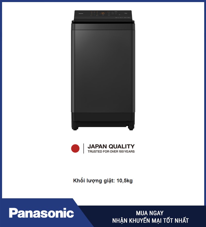 Khối lượng giặt 10,5 kg của Panasonic NA-FJ105X1BV