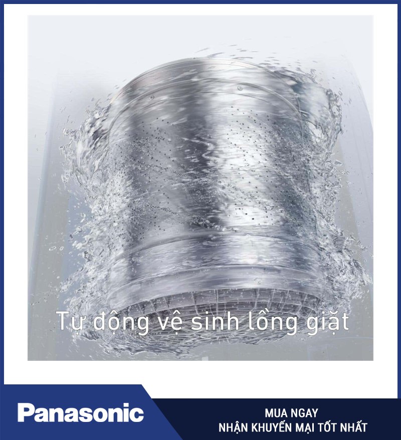 Tự động vệ sinh lồng giặt Panasonic NA-FJ105X1BV