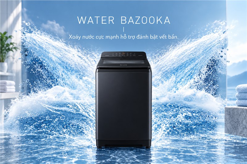 Water Bazooka trên Panasonic NA-FJ115X1BV