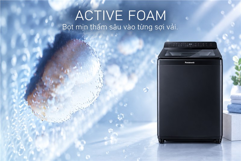 Active Foam trên máy giặt 11,5 kg