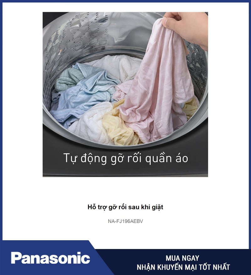 Hỗ trợ gỡ rối sau khi giặt