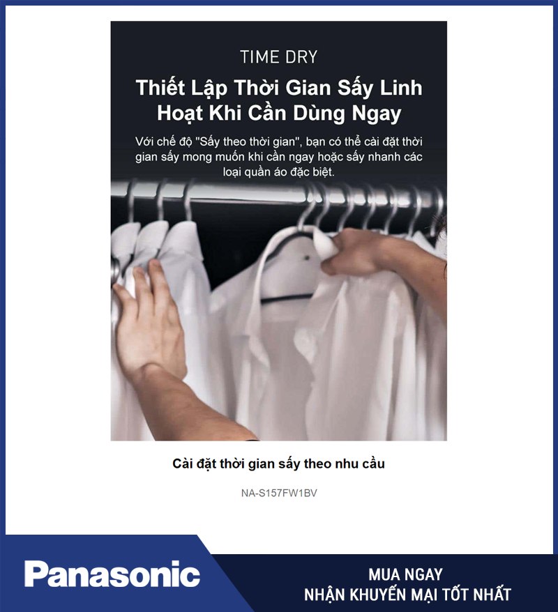 Cài đặt thời gian sấy theo nhu cầu