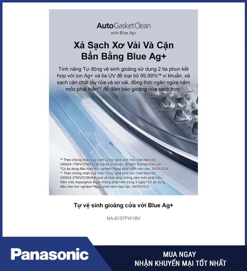 Tự vệ sinh gioăng cửa với Blue Ag+