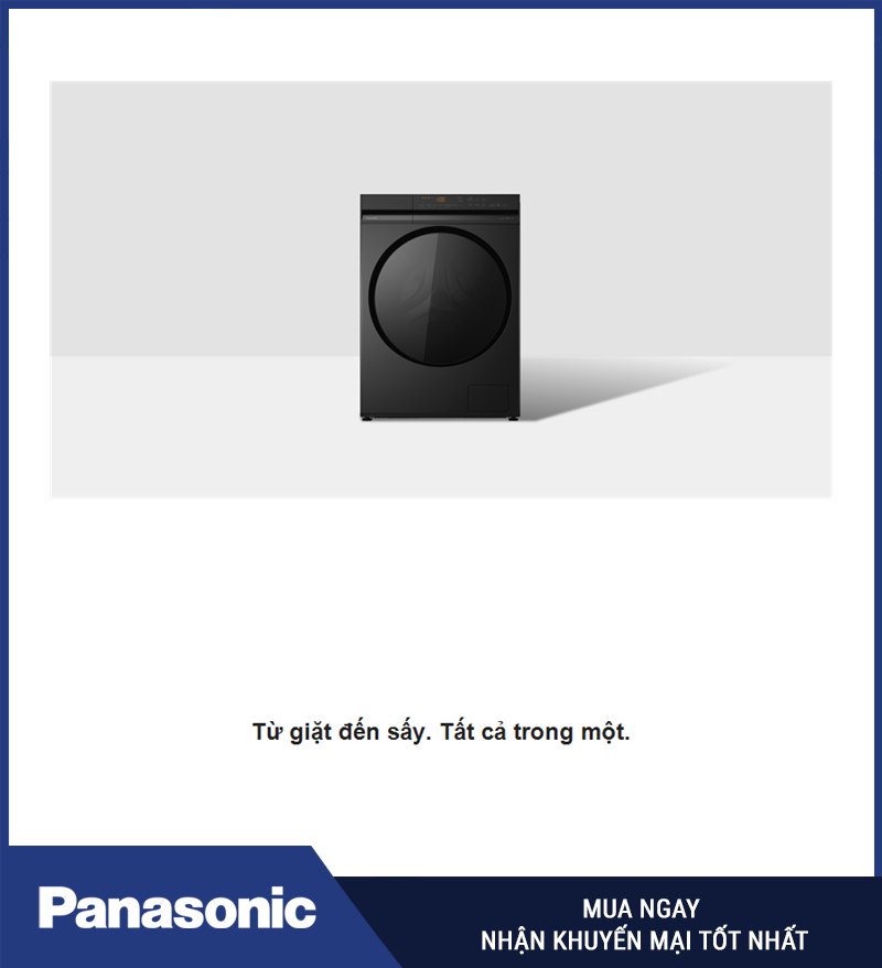 Chu trình giặt và sấy Panasonic