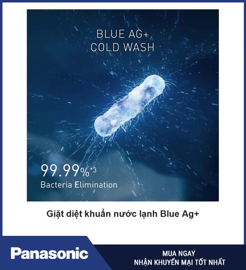 Giặt diệt khuẩn nước lạnh Blue Ag+
