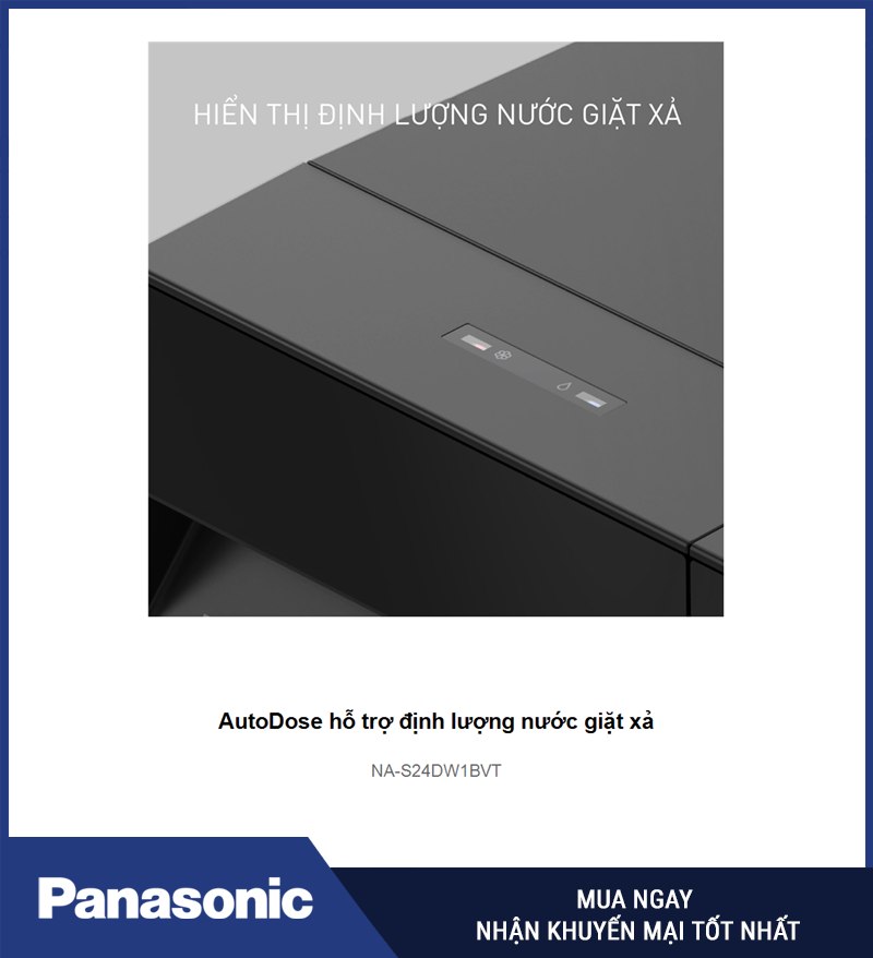 AutoDose hỗ trợ định lượng nước giặt xả