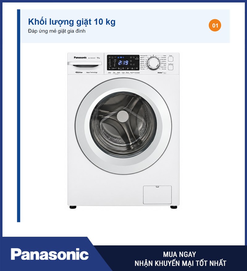 Khối lượng giặt 10 kg