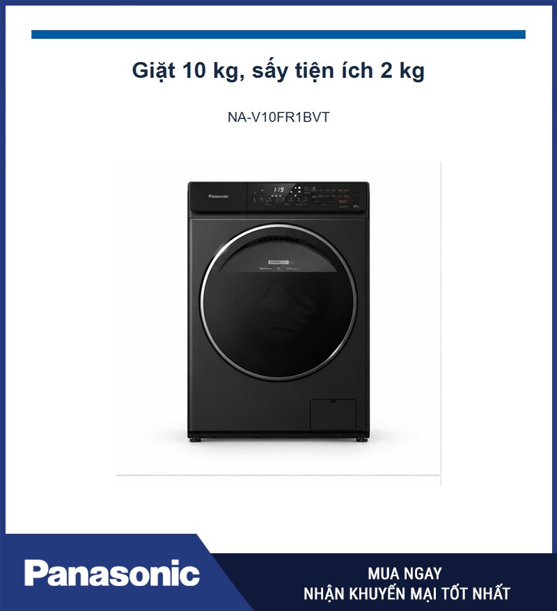 Giặt 10 kg, sấy tiện ích 2 kg