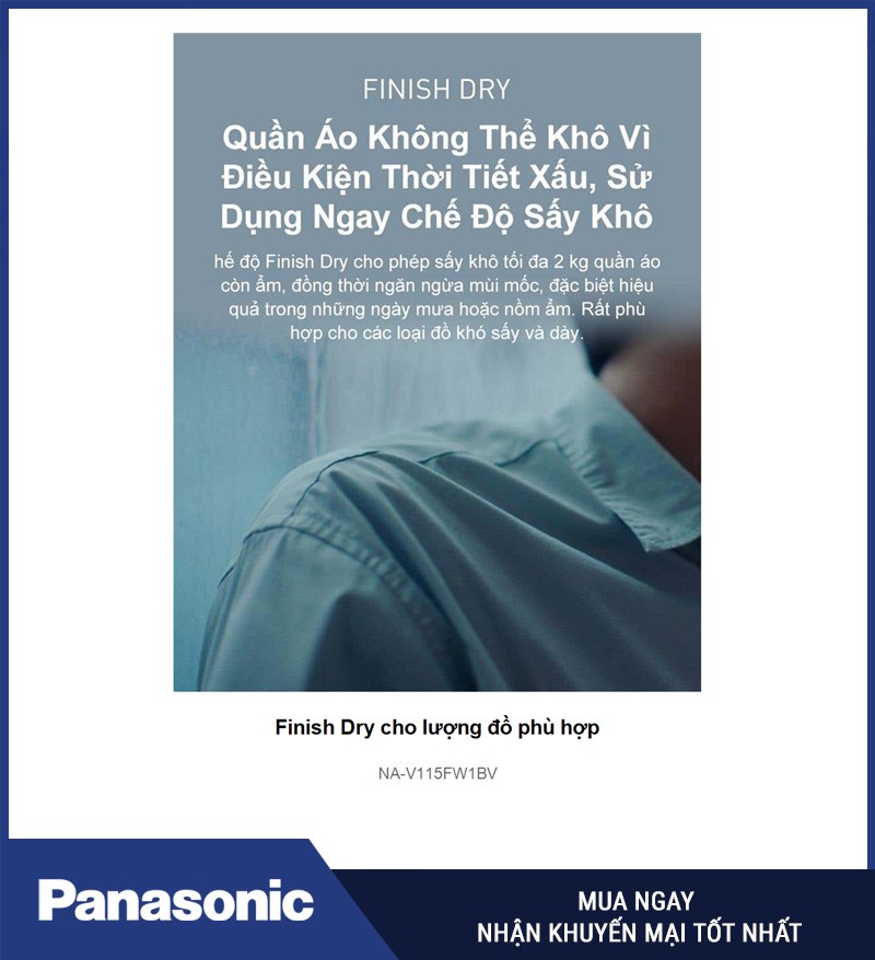 Finish Dry cho lượng đồ phù hợp