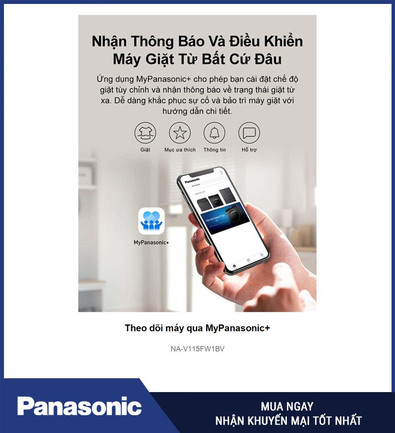 Theo dõi máy qua MyPanasonic+