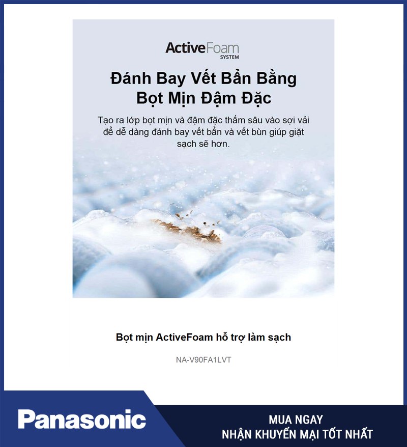 Bọt mịn ActiveFoam hỗ trợ làm sạch