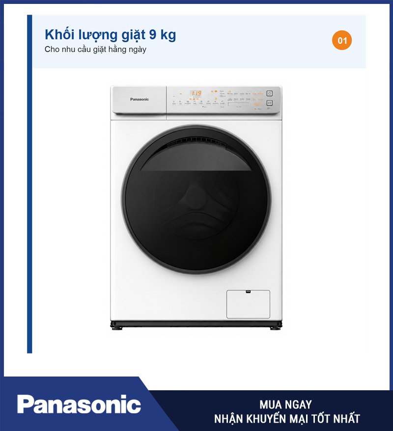 Khối lượng giặt 9 kg
