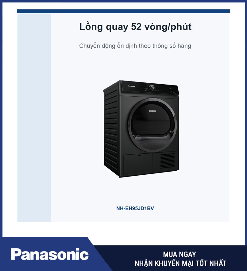 Lồng quay 52 vòng/phút