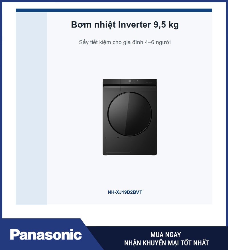 Bơm nhiệt Inverter 9,5 kg