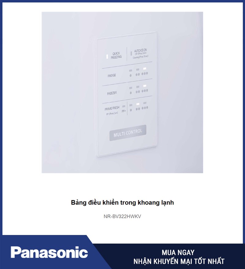 Bảng điều khiển trong khoang lạnh