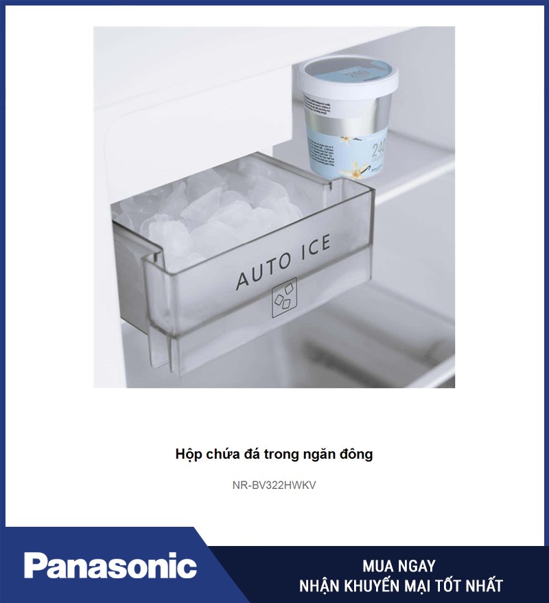 Hộp chứa đá trong ngăn đông