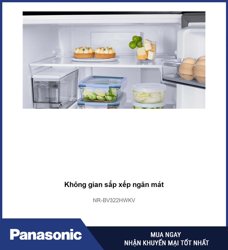 Không gian sắp xếp ngăn mát