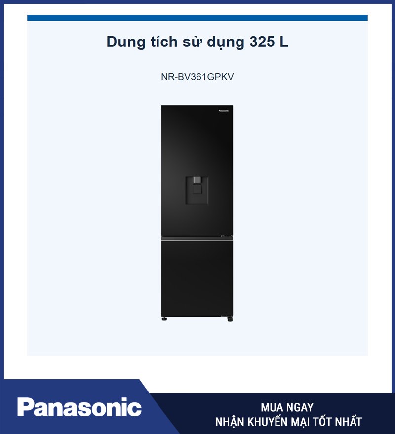 Dung tích sử dụng 325 L