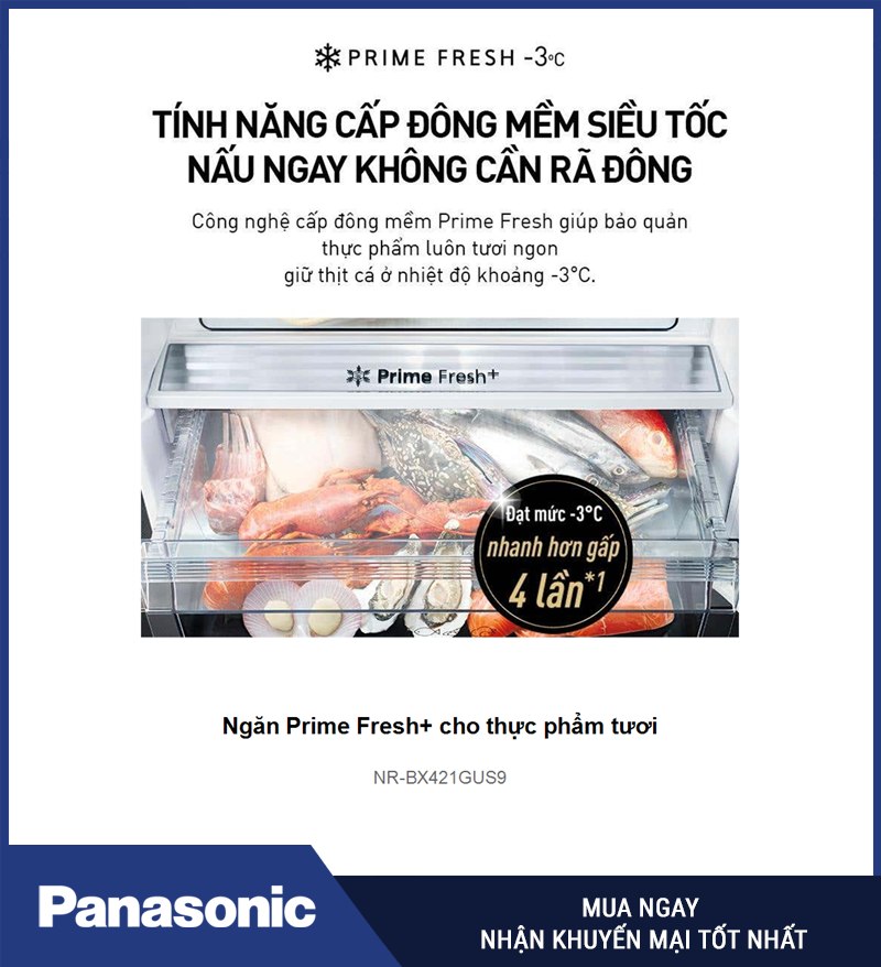 Ngăn Prime Fresh+ cho thực phẩm tươi