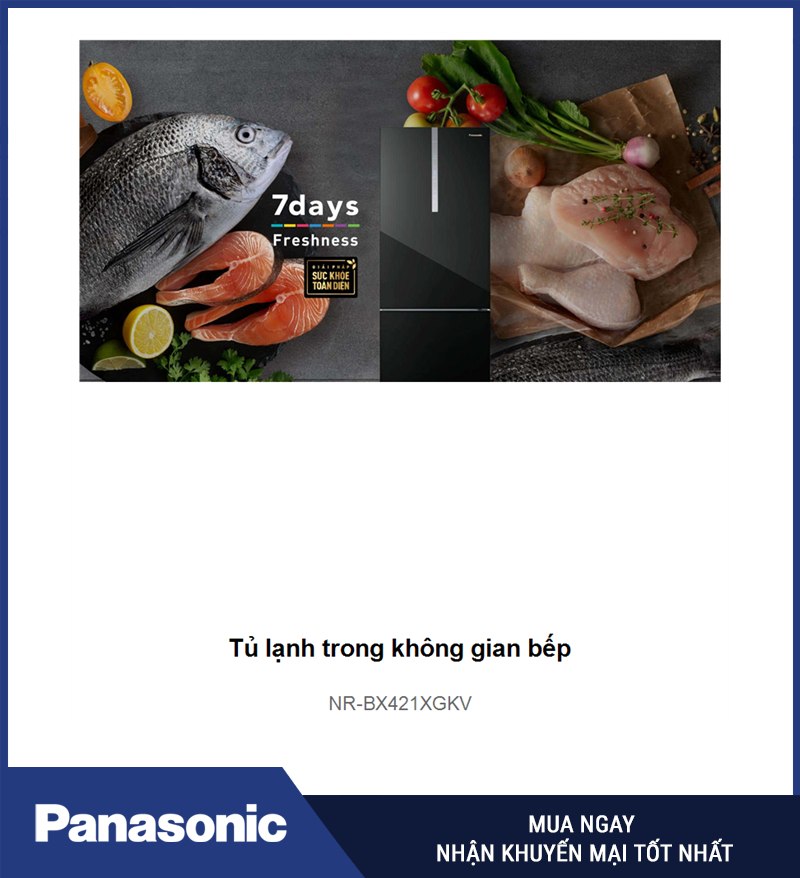 Tủ lạnh trong không gian bếp