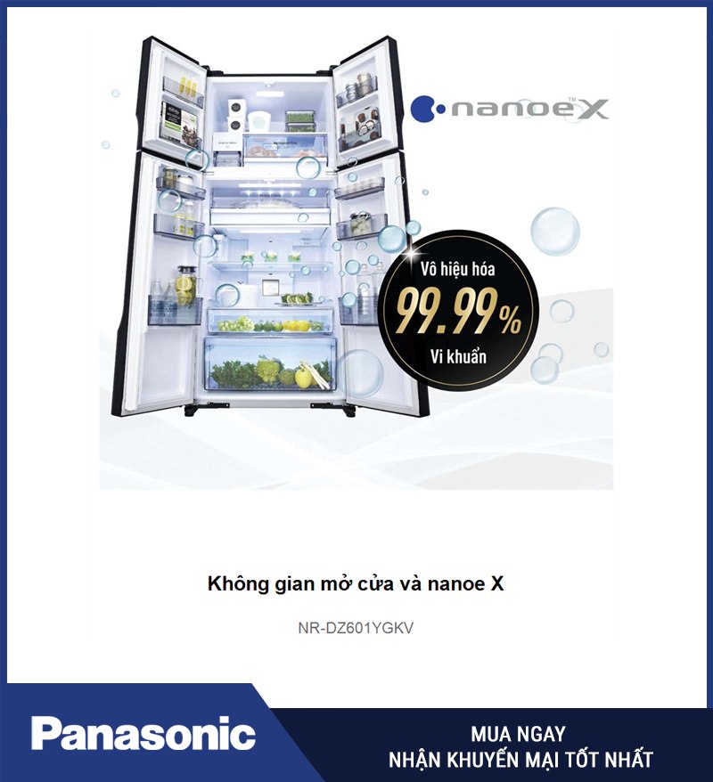 Không gian mở cửa và nanoe X