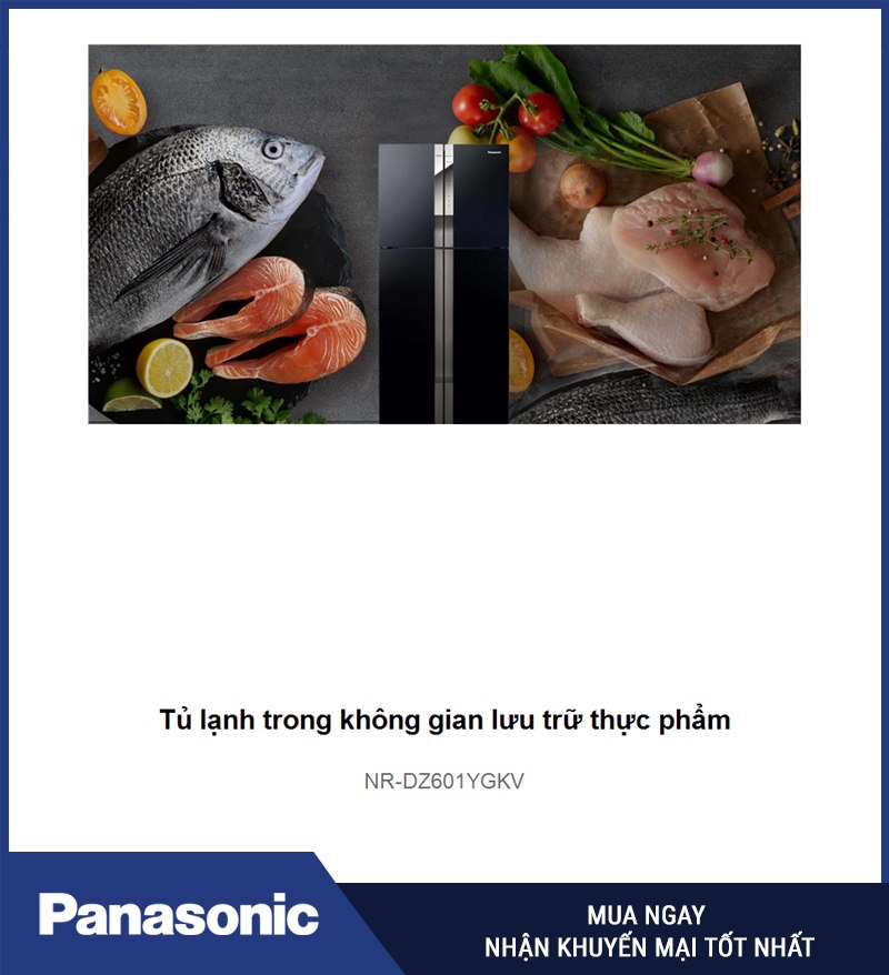 Tủ lạnh trong không gian lưu trữ thực phẩm