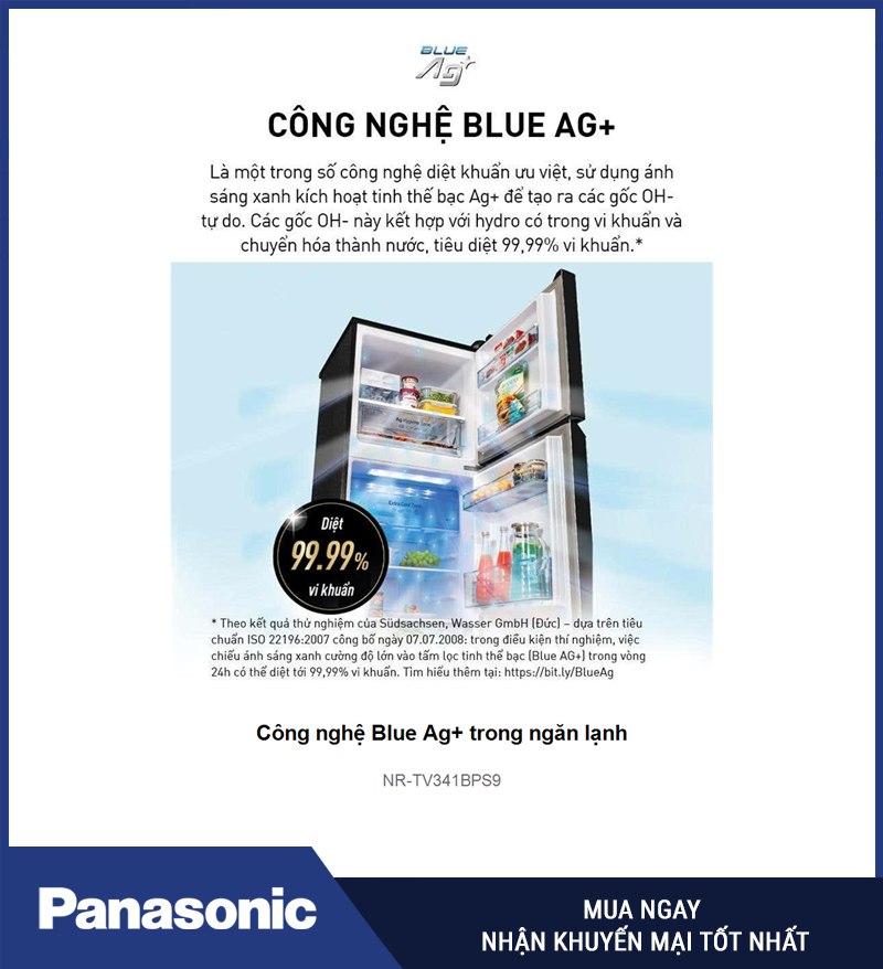 Công nghệ Blue Ag+ trong ngăn lạnh