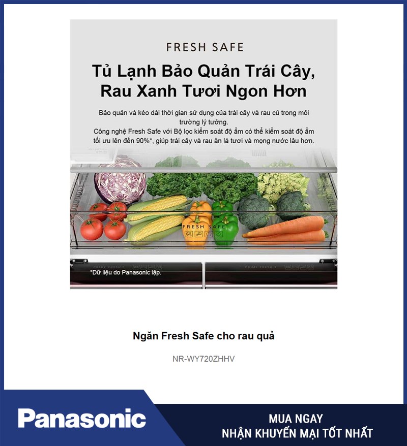 Ngăn Fresh Safe cho rau quả