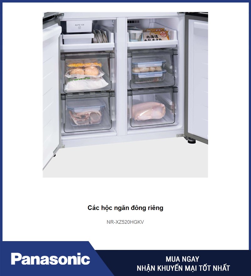 Các hộc ngăn đông riêng