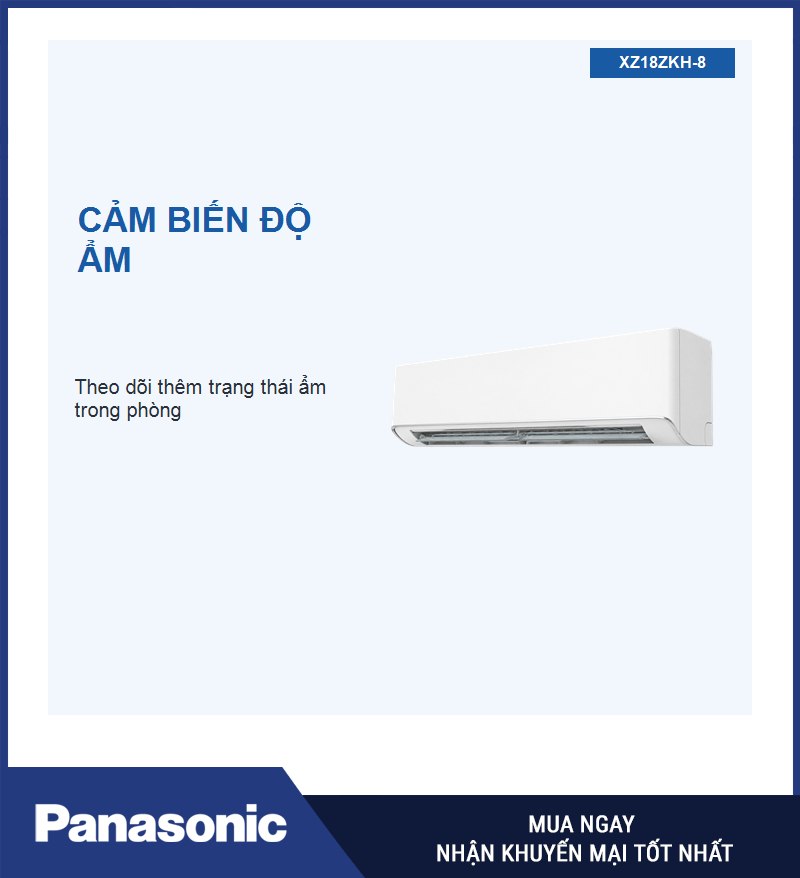 Cảm biến độ ẩm bổ sung dữ liệu về trạng thái không khí trong phòng.